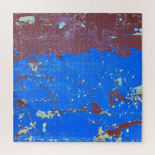 Kleurrijke staalroest: abstracte textuur legpuzzel (Verticaal)