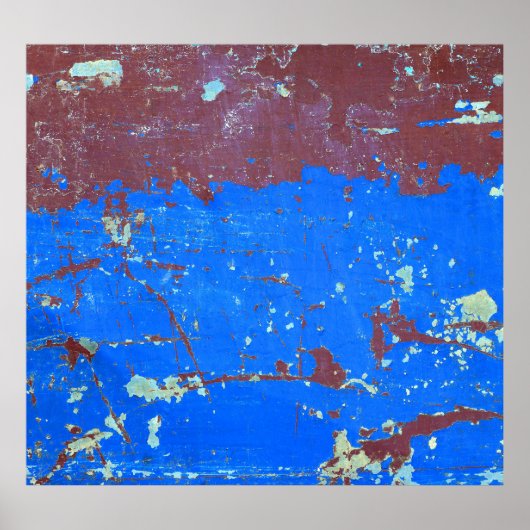 Kleurrijke staalroest: abstracte textuur poster (Voorkant)