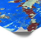 Kleurrijke staalroest: abstracte textuur poster (Hoek)