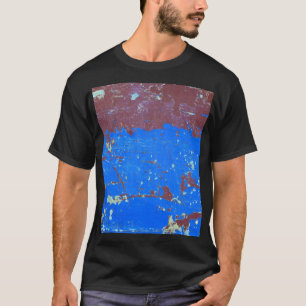 Kleurrijke staalroest: abstracte textuur t-shirt