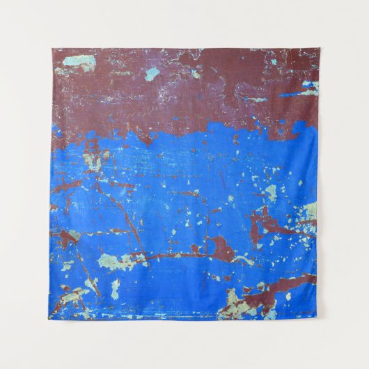 Kleurrijke staalroest: abstracte textuur wandkleed (Voorkant)