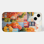 kleurrijke stad Case-Mate iPhone case (Achterkant (horizontaal))