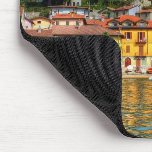 Kleurrijke stad van het Comomeer Muismat (Hoek)