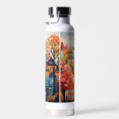 kleurrijke stad waterfles (Rechts)