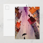 Kleurrijke stadkunst # 3 briefkaart (Voorkant / Achterkant)