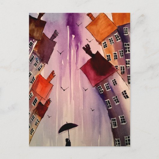 Kleurrijke stadkunst # 3 briefkaart (Voorkant)