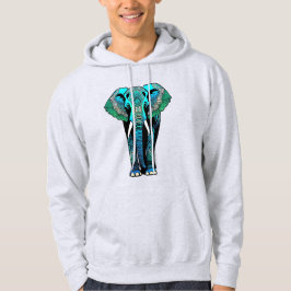 Kleurrijke Stam Olifant - Artistieke Wilde Dieren Hoodie