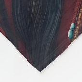 Kleurrijke stamgeest-kunstprint fleece deken (Hoek)