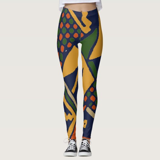Kleurrijke Stamleggings Leggings (Voorkant)