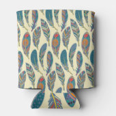 Kleurrijke stamveren, etnisch naadloos ontwerp. blikjeskoeler (Achterkant)