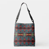 kleurrijke standaard geïnspireerde design canvas t crossbody tas (Achterkant)