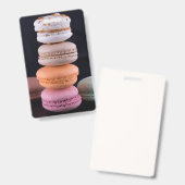 Kleurrijke stapel Franse Macarons Badge (Voor- en achterkant)