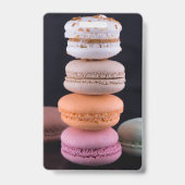 Kleurrijke stapel Franse Macarons Badge (Voorzijde)