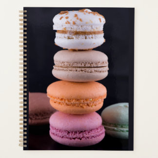 Kleurrijke stapel Franse Macarons Planner