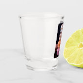 Kleurrijke stapel Franse Macarons Shot Glas (Links)