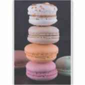 Kleurrijke stapel Franse Macarons Sticker (Voorkant)
