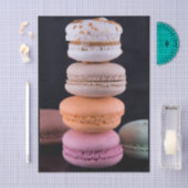 Kleurrijke stapel Franse Macarons Tissuepapier (Craft)