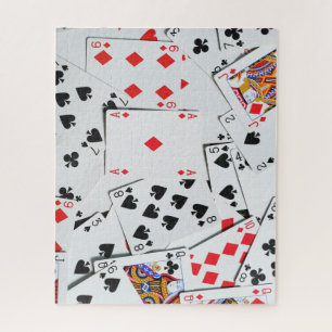 Kleurrijke stapel van Poker Speelkaarten Legpuzzel