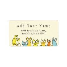 Kleurrijke starende partij Katten