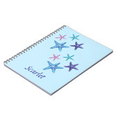  kleurrijke Starfish schrijven Notitieboek (Linkerzijde)