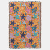 Kleurrijke Starfishes Deken (Voorkant Verticaal)