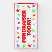 Kleurrijke Stars Fundraiser Banner (Verticaal)