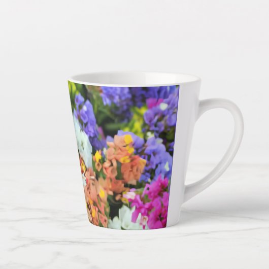 kleurrijke statice latte mok (Rechts)