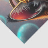 Kleurrijke Steampunk Cat Tissuepapier (Detail)