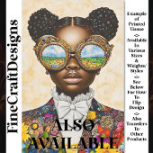 Kleurrijke Steampunk Donkere Huid Meisje AD3L Deco Tissuepapier