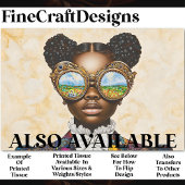 Kleurrijke Steampunk Donkere Huid Meisje AD3P Deco Tissuepapier