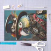  kleurrijke steampunk papegaai tissuepapier (Craft)