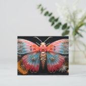  kleurrijke Steampunk vlinder Briefkaart (Staand voorkant)