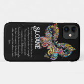 Kleurrijke Steampunk vlinder Case-Mate iPhone Case (Achterkant (horizontaal))