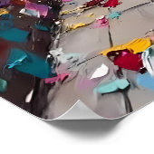 Kleurrijke stedelijke steeg poster (Hoek)