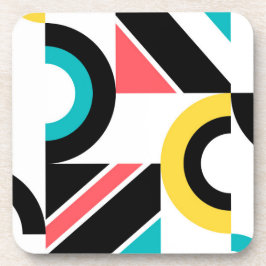 Kleurrijke, stedelijke, trendy, moderne geometrisc bier onderzetter