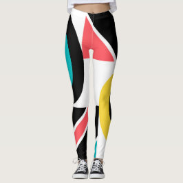 Kleurrijke, stedelijke, trendy, moderne geometrisc leggings