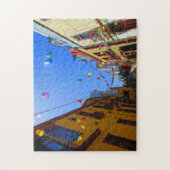 kleurrijke steeg legpuzzel (Verticaal)