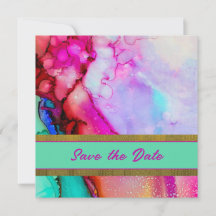 Kleurrijke steen Bewaar de datum