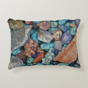Kleurrijke steen rock natuurlijke textuur grijs br accent kussen