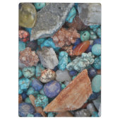 Kleurrijke steen steen steentje natuurlijke textuu klembord (Achterkant)