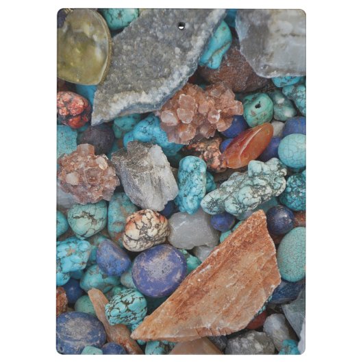 Kleurrijke steen steen steentje natuurlijke textuu klembord (Achterkant)