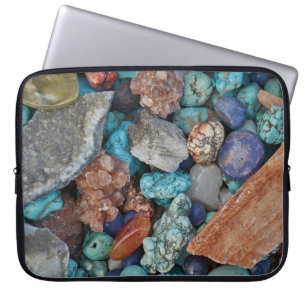 Kleurrijke steensteenrotsen kegelen natuurlijke te laptop sleeve