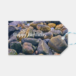 Kleurrijke stenen    cadeaulabel