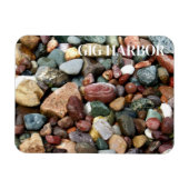 Kleurrijke stenen, Gig Harbor, Puget Sound Washing Magneet (Horizontaal)