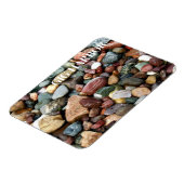 Kleurrijke stenen, Gig Harbor, Puget Sound Washing Magneet (Linkerzijde)