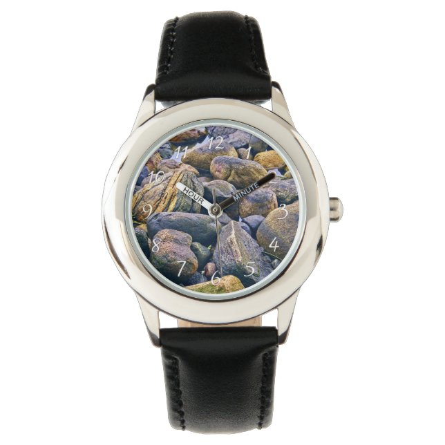Kleurrijke stenen    horloge (Voorkant)