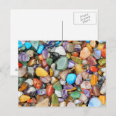 Kleurrijke stenen, kebbels, rotsen briefkaart (Voorkant / Achterkant)