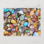 Kleurrijke stenen, kebbels, rotsen briefkaart (Voorkant)