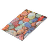Kleurrijke stenen, kebbels, rotsen notitieblok (Schuin)