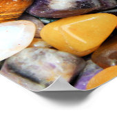 Kleurrijke stenen, kebbels, rotsen poster (Hoek)